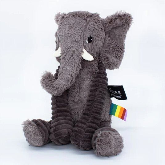 Les déglingos - les ptipotos - dimoitou léléphant gris - peluche 30 cm 